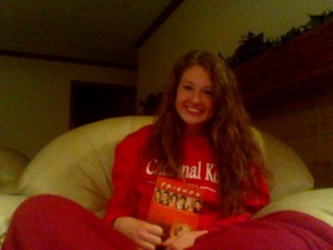  Jancee snuggled up with her FRIENDS and Big Red on a rainy night in Kansas City!