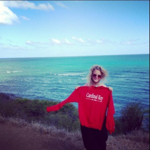 Katie Hamel introduced her Big Red to the beautiful beaches of Hawaii this summer!