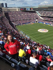 Our chapter's president Hannah Farnsworth sported some CK spirit at the USA vs Panama Gold Cup Champion soccer game